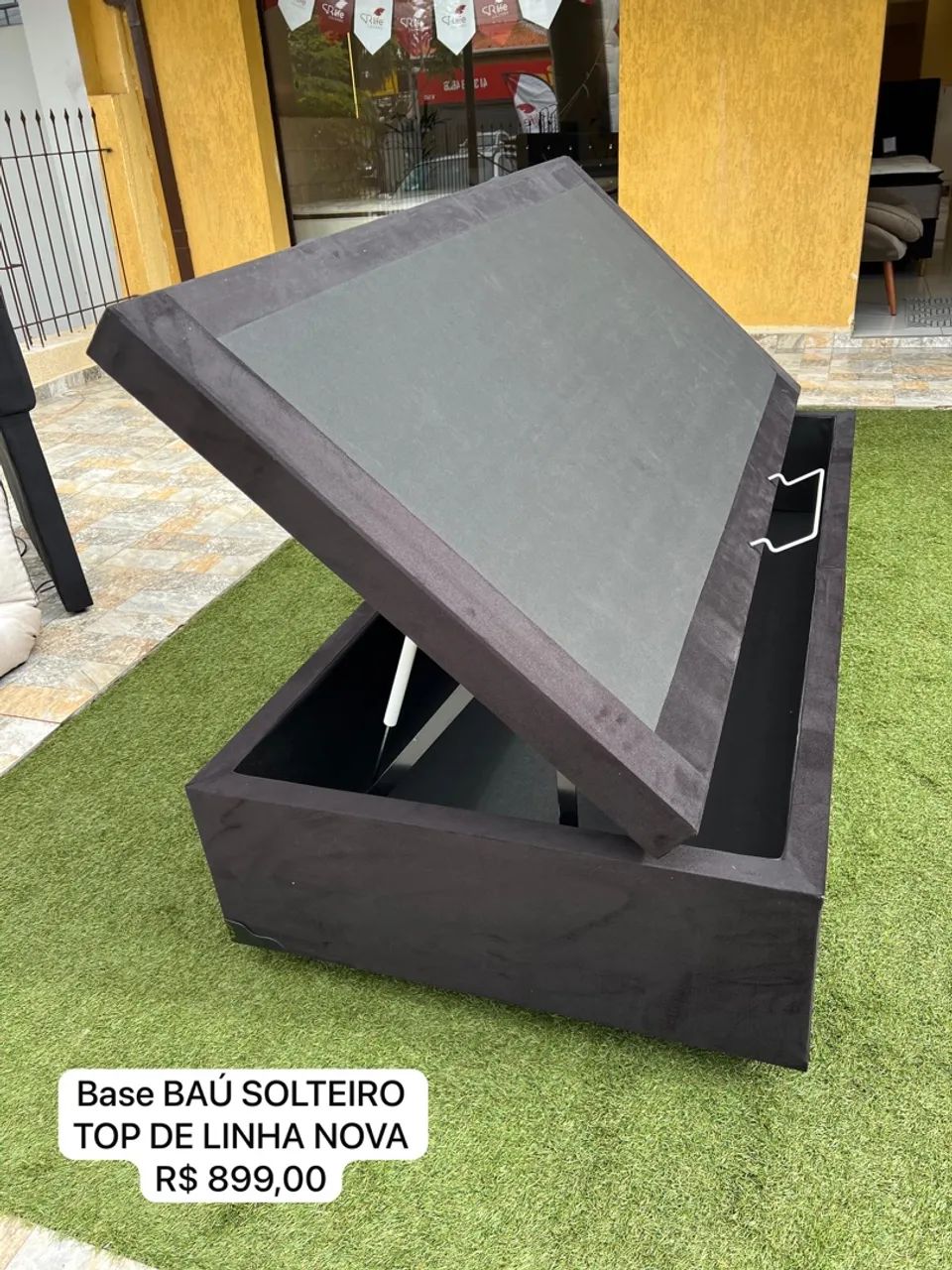 Base Baú Solteiro Top de Linha Nova