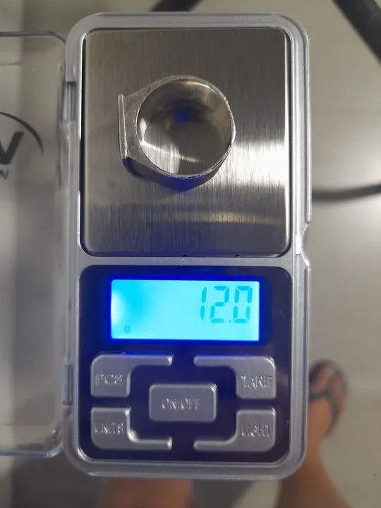 Anel de Prata com turmalina preta Masculino