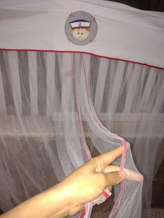Mosquiteiro para berço - tema marinheiro - Foto 2