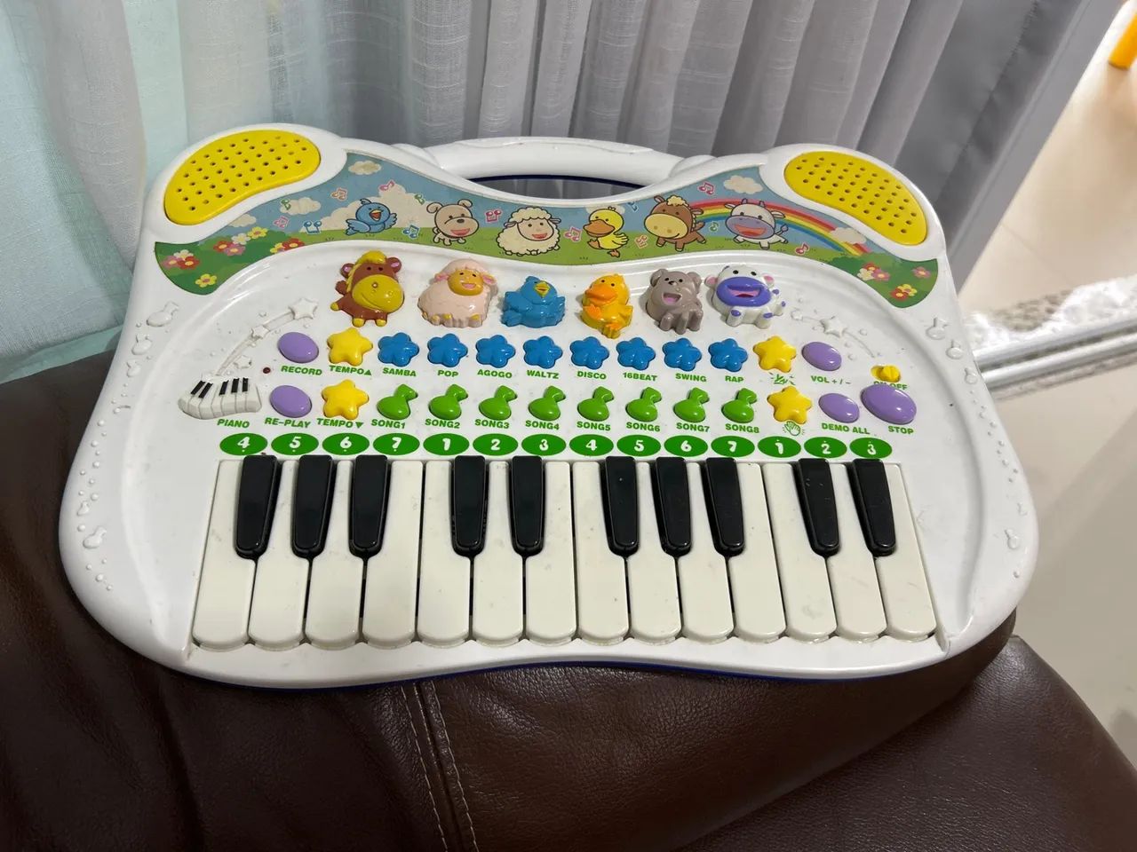 Teclado Musical Animais
