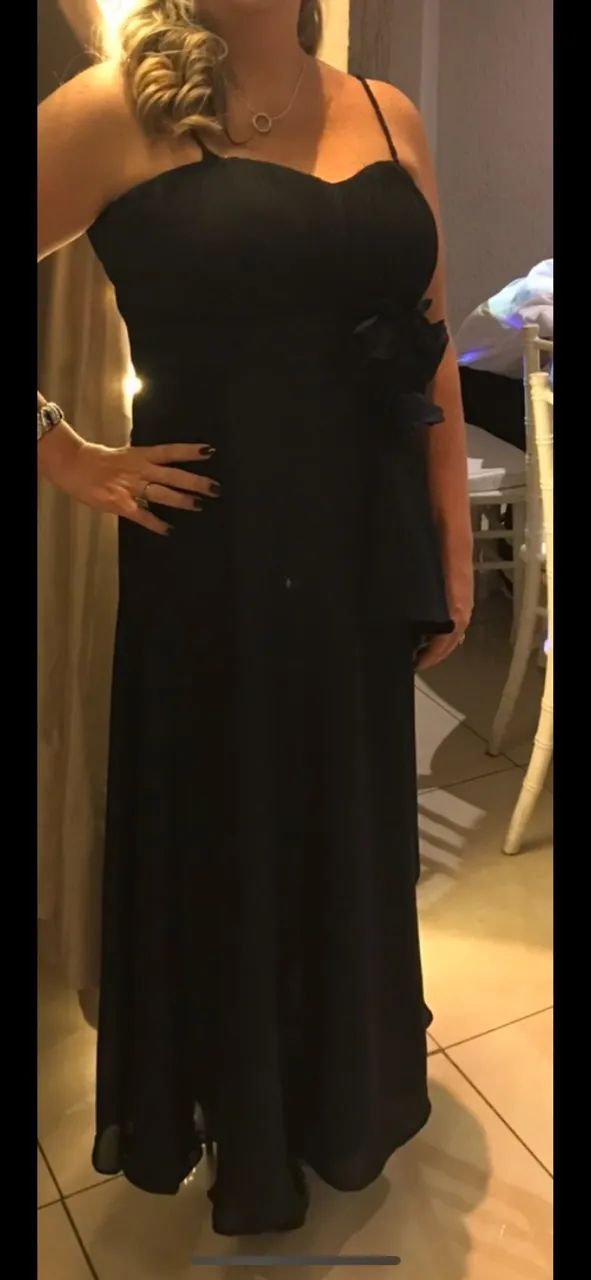 Vestido longo musgo 