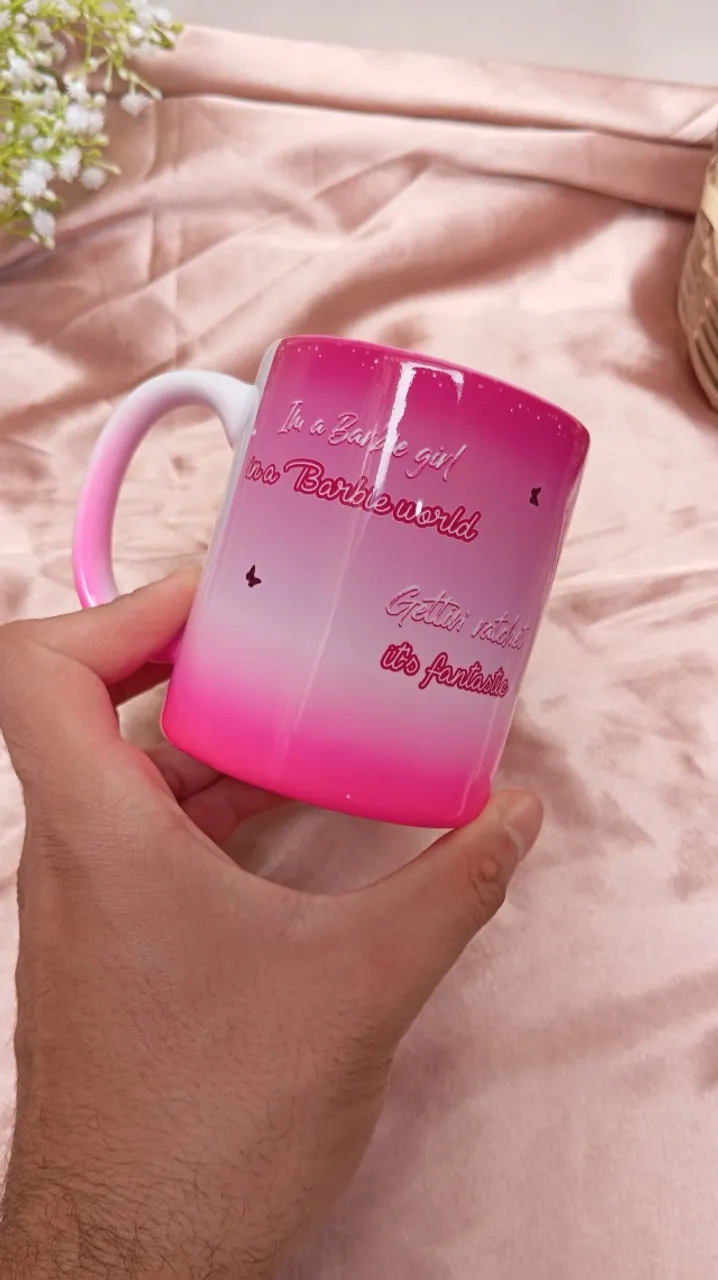 CANECA PERSONALIZADA BARBIE BARBIE GIRL - PRONTA ENTREGA