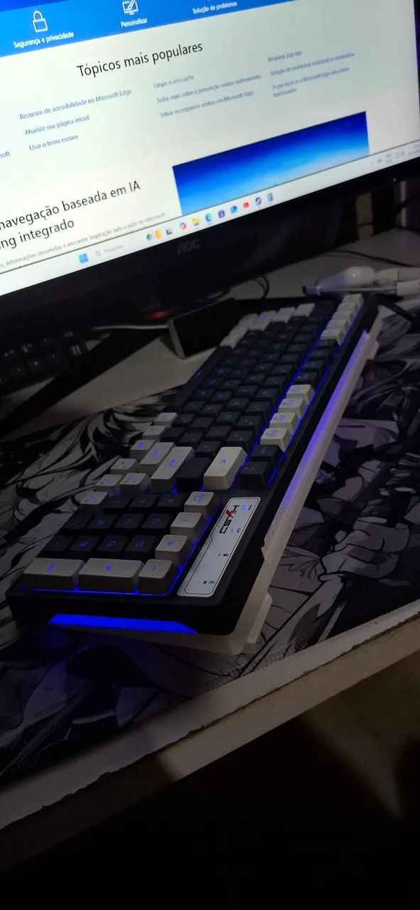 Teclado Gamer com Iluminação RGB - Foto 2