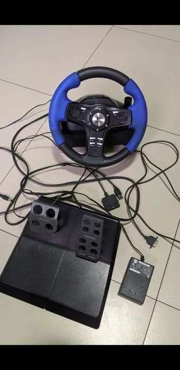 Volante logitech para ps1 ps2 ps3 e pc 