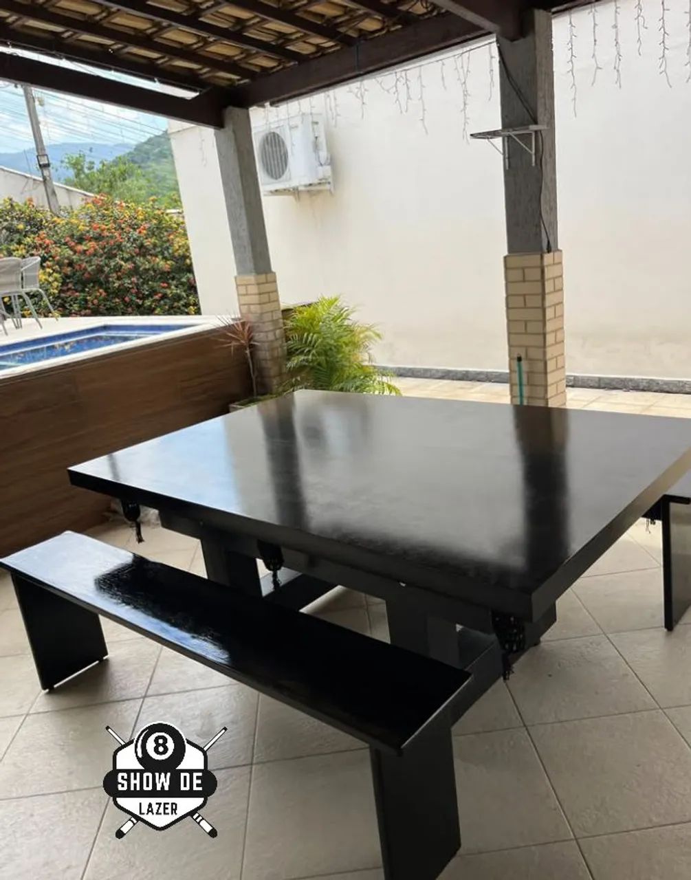 Sinuca Super Luxo Que Vira Mesa de Jantar 