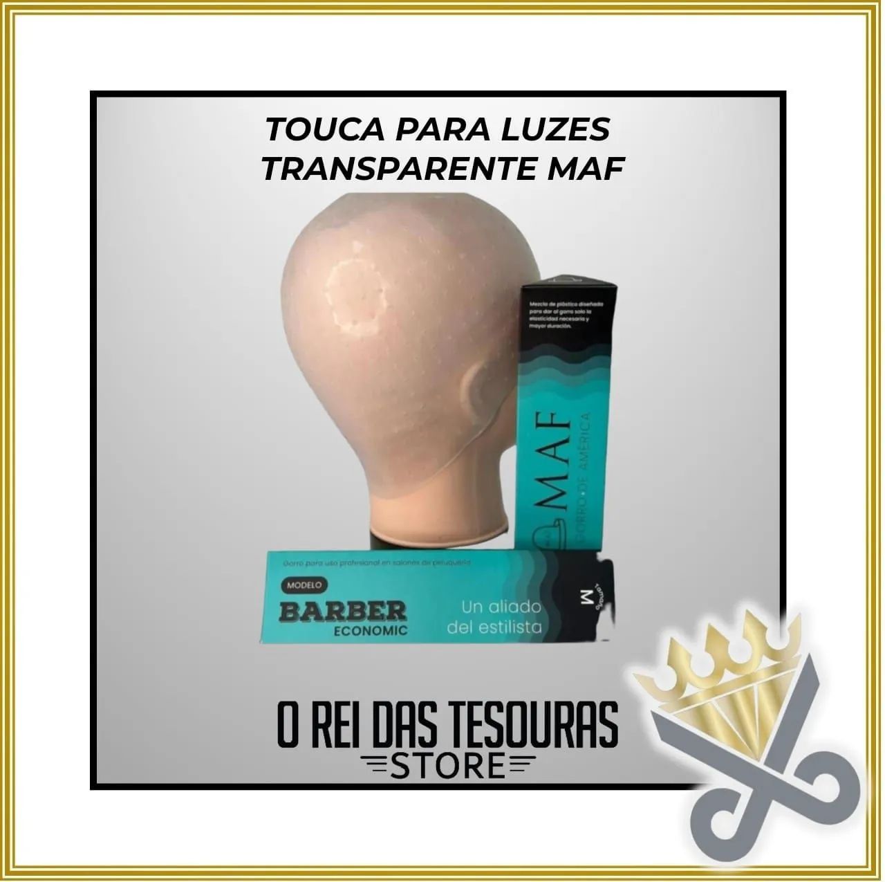 TOUCA PARA LUZES TRANSPARENTE ALINHADA - MAF