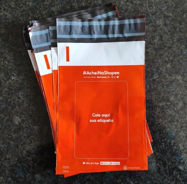 Kit com 10, 25 ou 50 Envelopes Saco de Segurança Embalagem Shopee Inviolável COEX 15x20cm - Foto 3