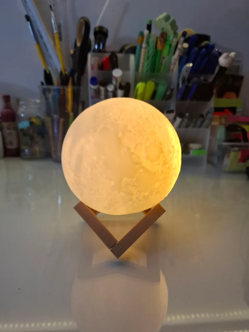 Luminária Lua Cheia 3D - Decoração e Iluminação