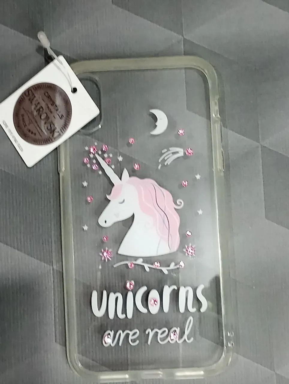 Capa para iPhone X Unicórnio com Cristais Swarovski NOVA - Foto 3