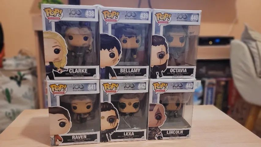 Funko Pop - The 100 - Clarke, Bellamy, Octavia, Raven, Lexa e Lincoln 