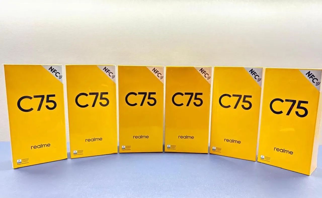 Realme c75 4G 256/08- Preto Dourado 