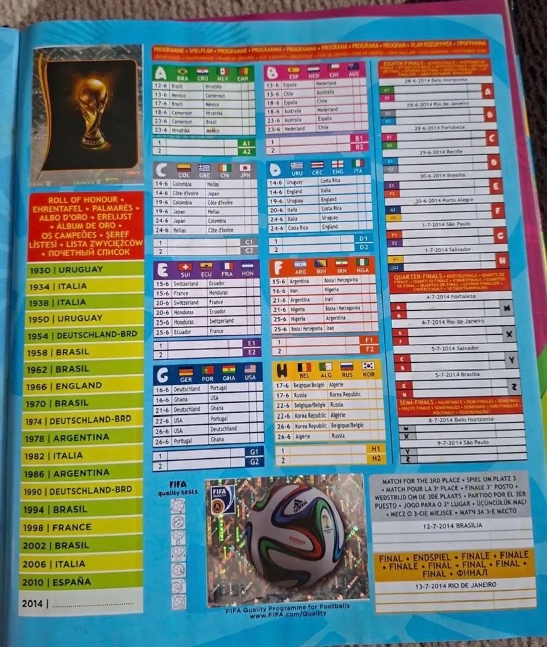 Álbum Capa Dura Copa 2014 completo  - Foto 3