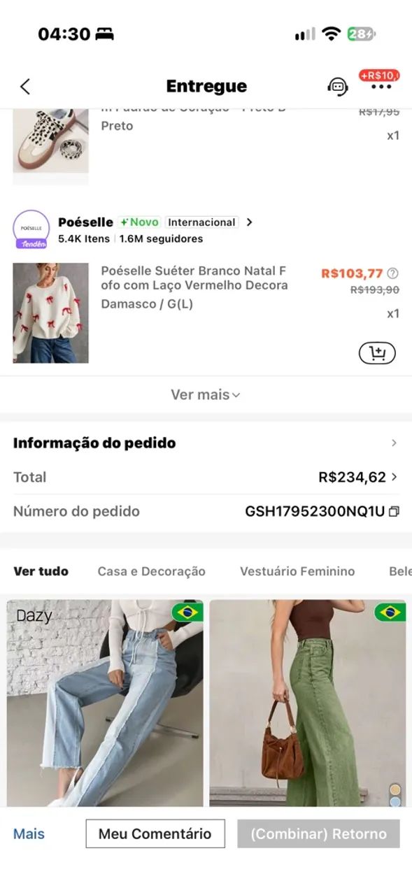 Suéter tricô com laços - Foto 2