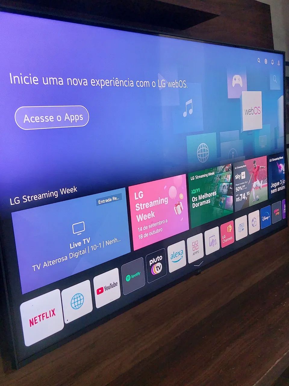 TV LG 4K 55 polegadas com comando de voz alexa  - Foto 2