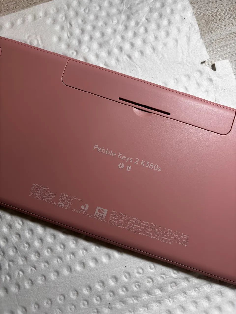 Teclado Bluetooth Logitech Rosa - Pebble Keys 2 K380s - Foto 3