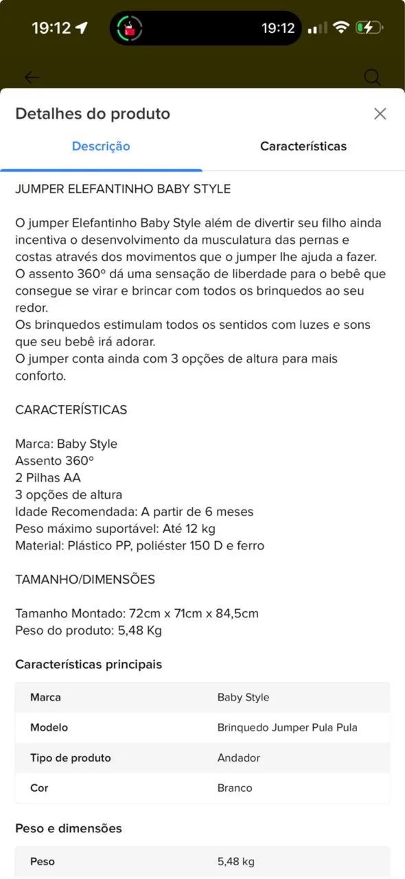 Jumper andador para bebê  - Foto 2