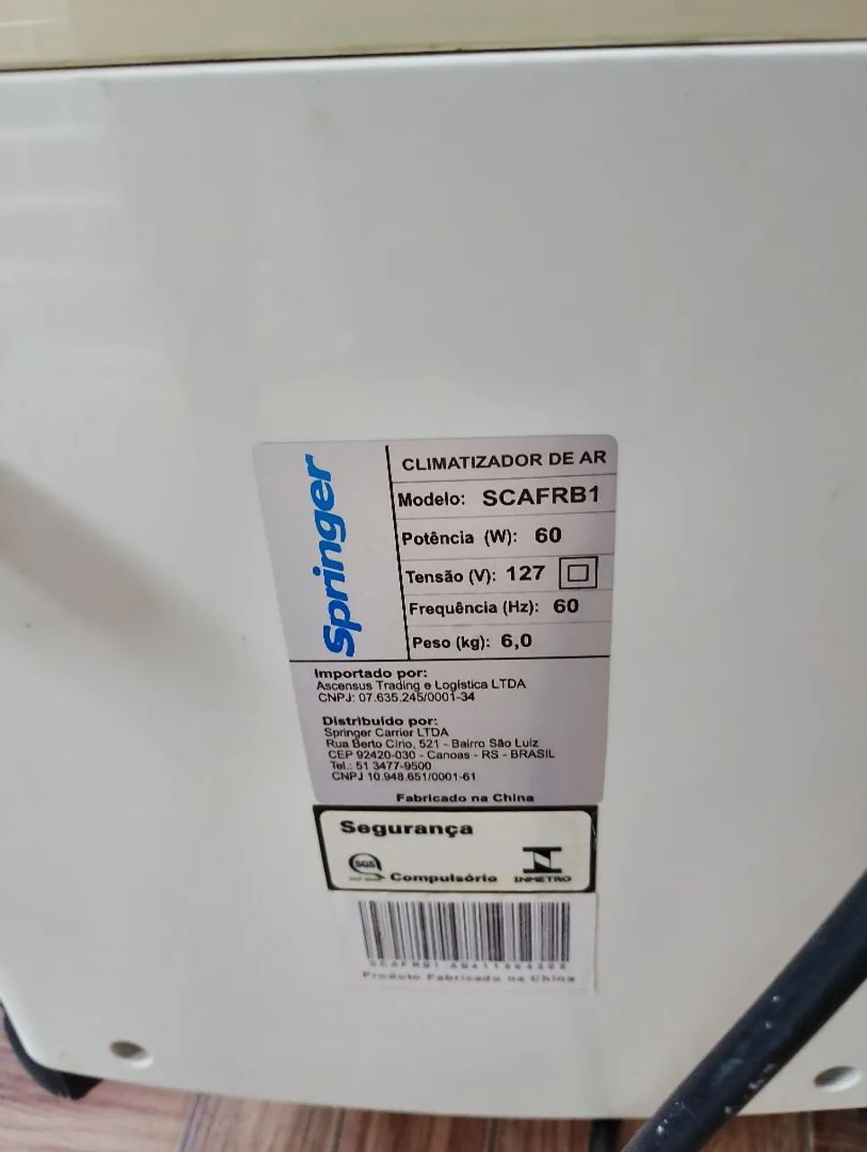 Climatizador de ar Springer  - Foto 3