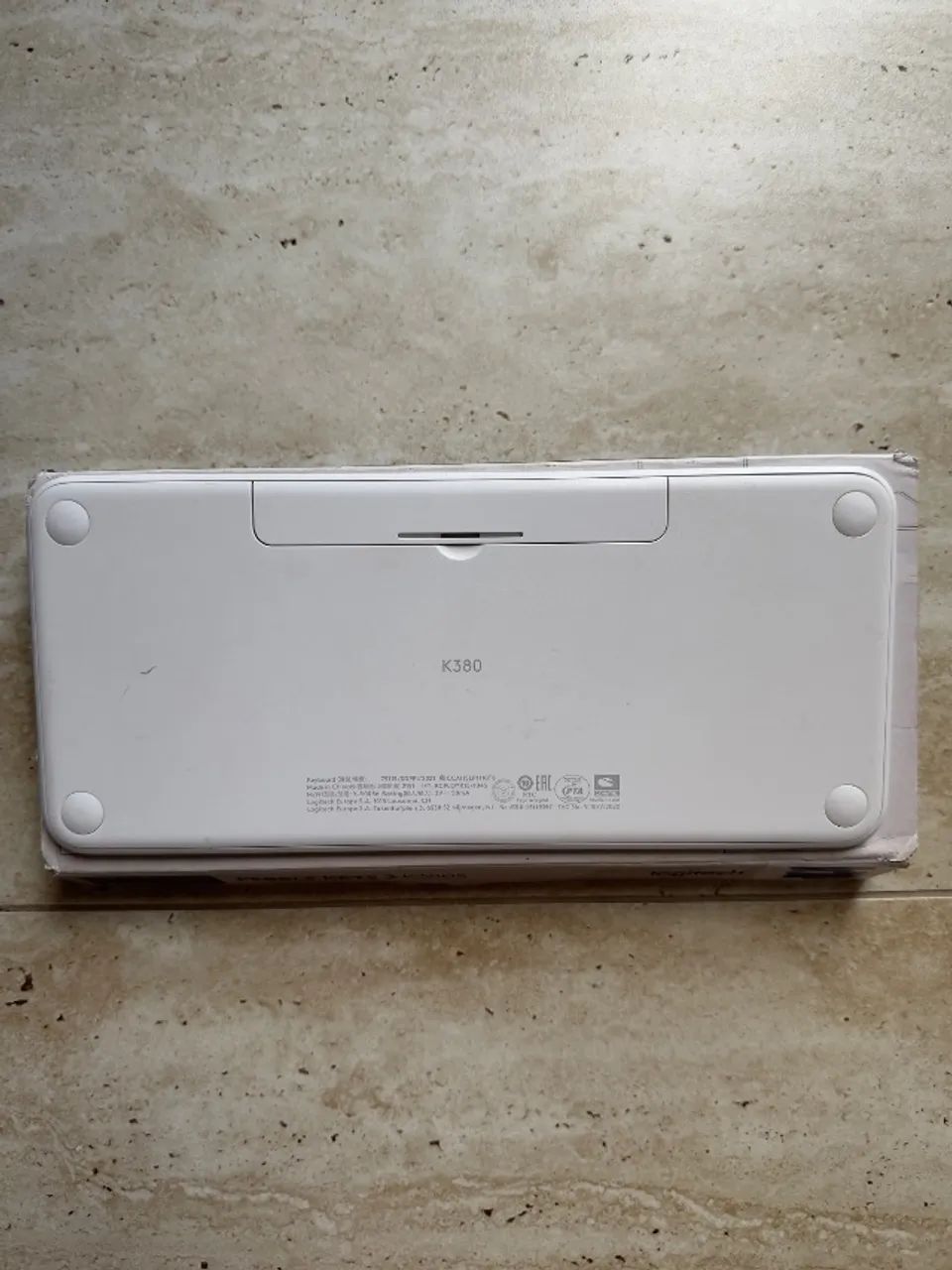 Teclado Logitech Pebble Keys 2 K380s Bluetooth Branco - Pouco Uso - Foto 5