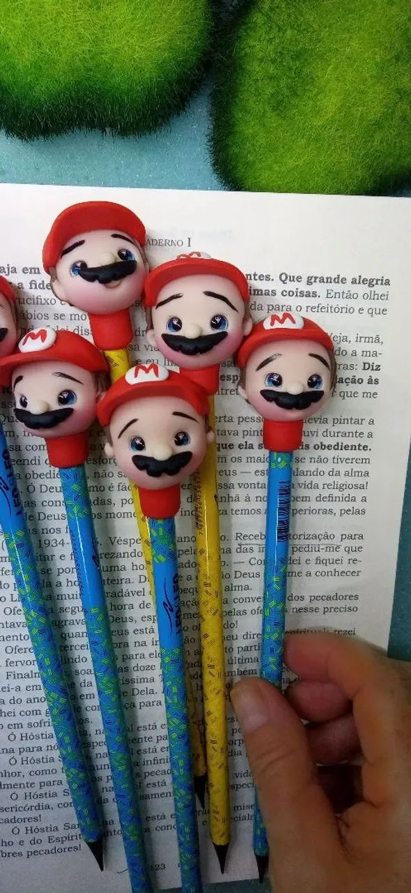 Ponteiras de lápis em Biscuit 