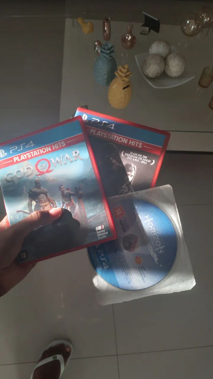 PS4 SLIM 500GB + 2 CONTROES + 4 JOGOS - Foto 4