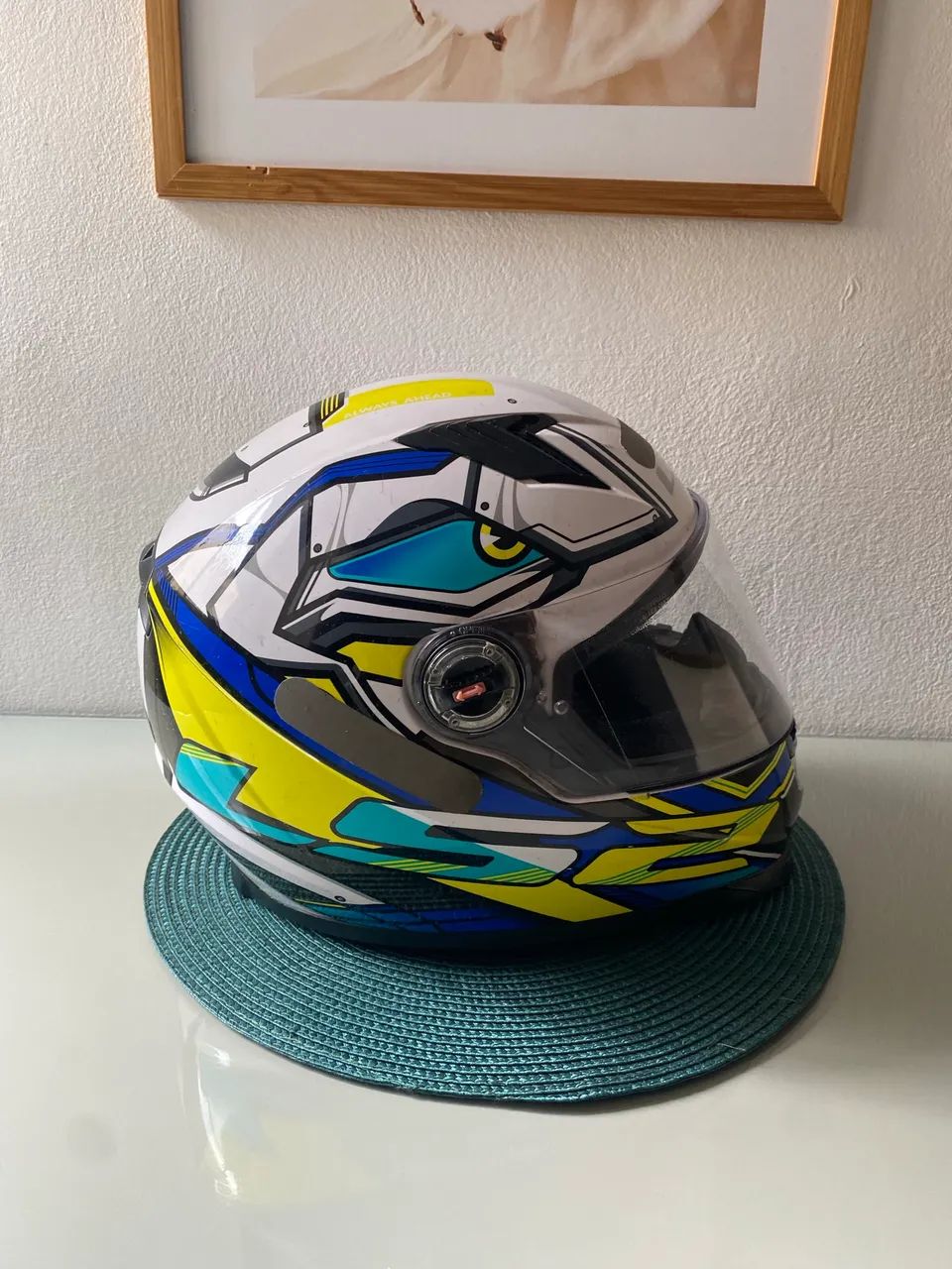 Ls2 Xdron Verde e Azul  - Foto 3