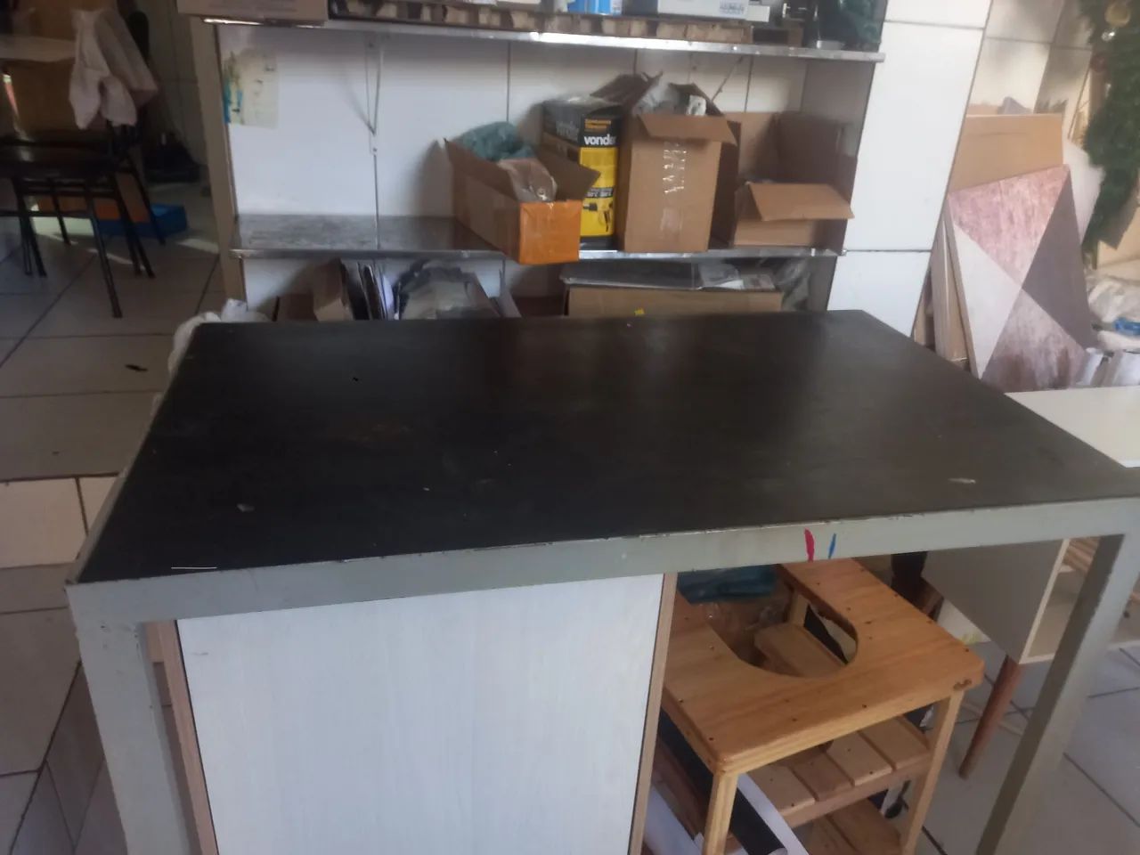 Bancada de trabalho em metalom  2 unidades - Foto 3