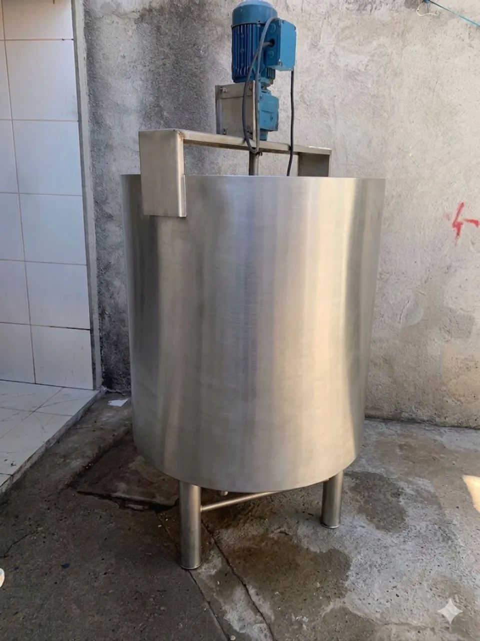 Tanque misturador/Agitador de inox com aquecimento ajustavel