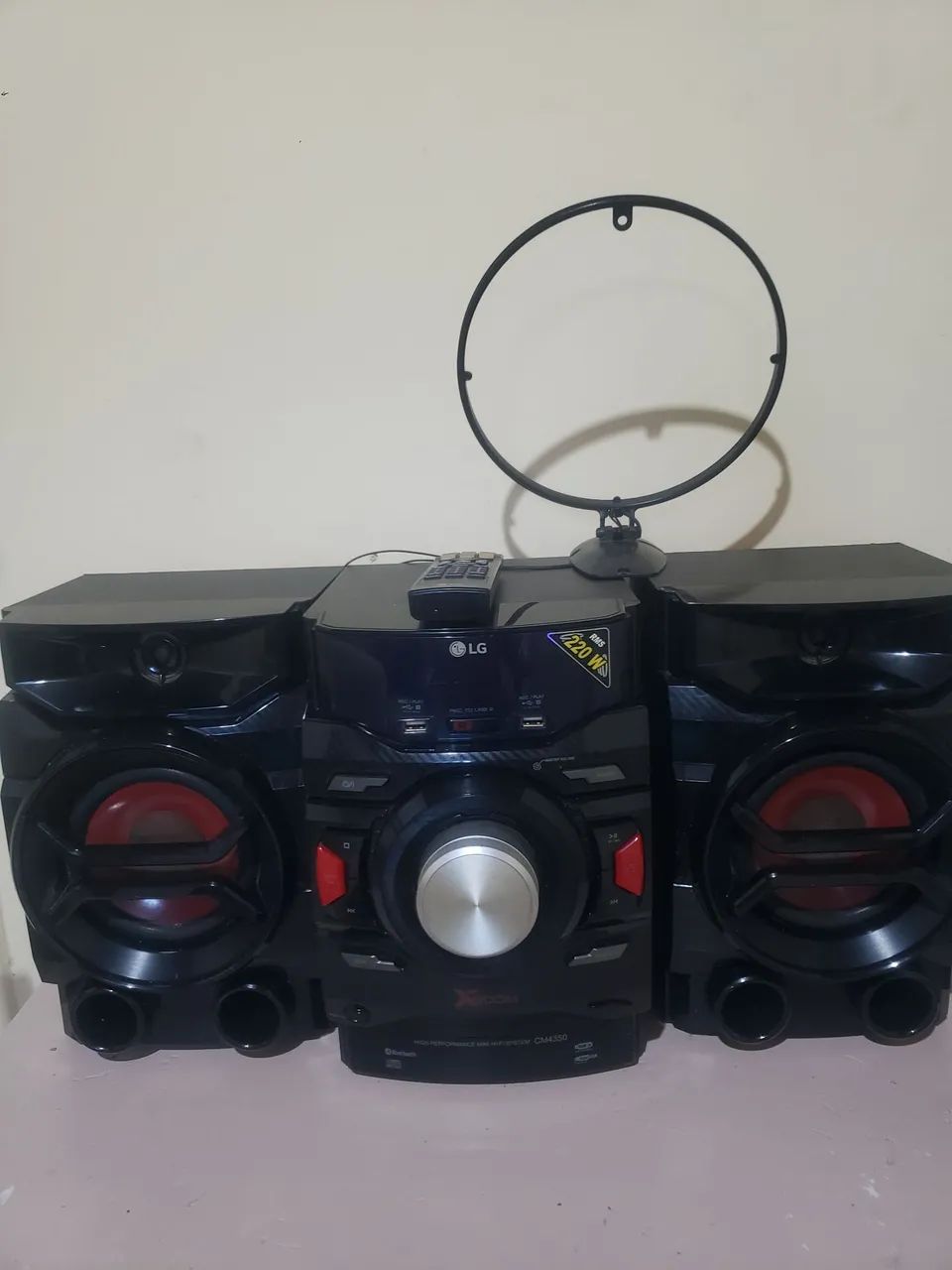 Mini system com Bluetooth e CD com controle original  - Foto 3