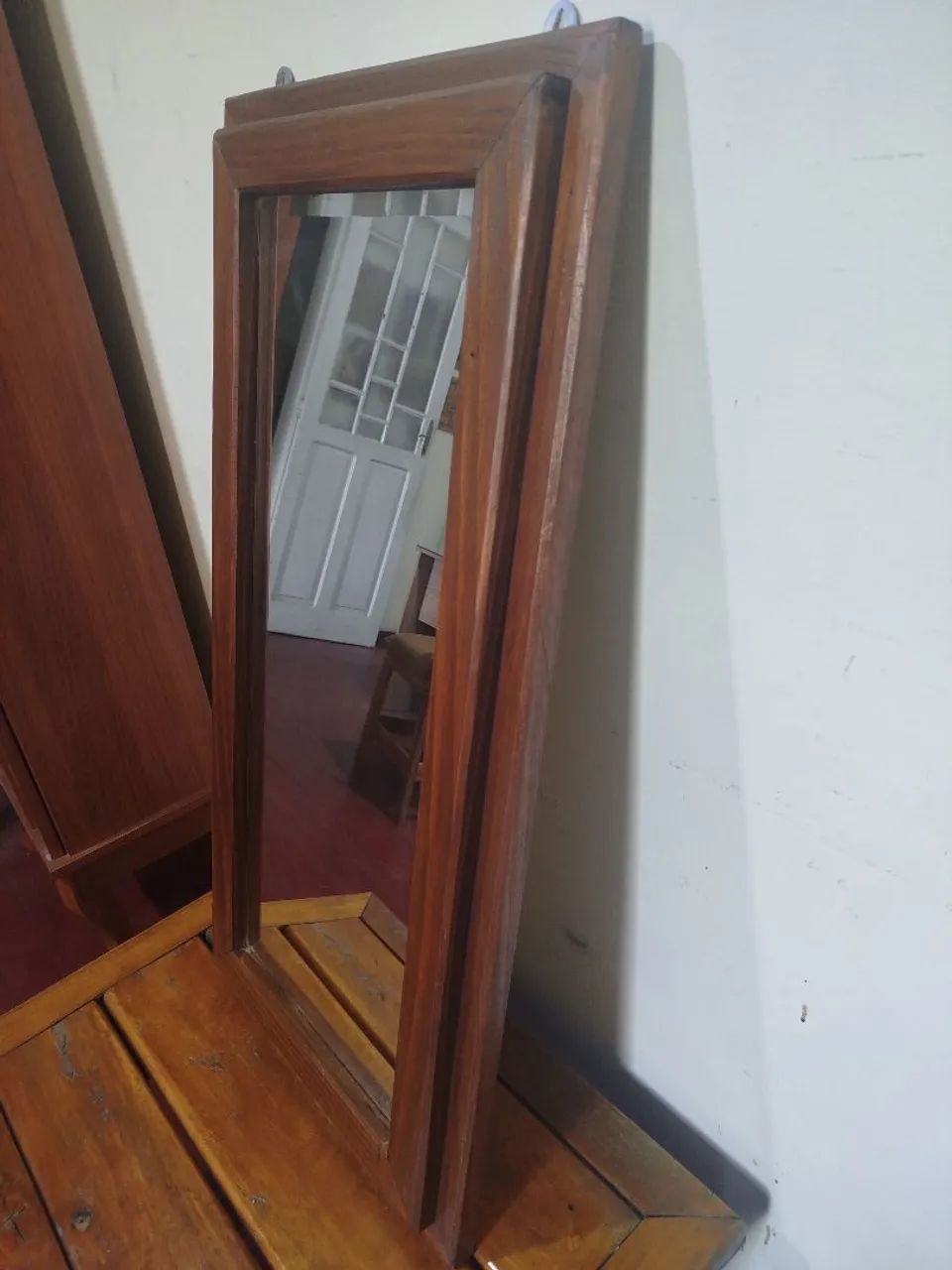 Espelho com moldura de madeira 65060624510338122