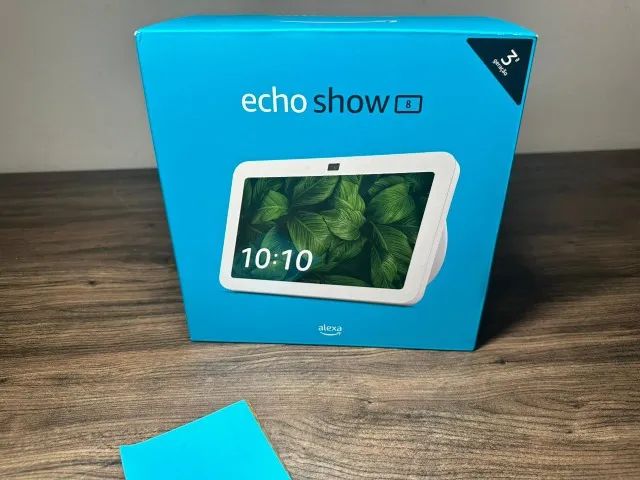 Alexa Echo Show 8 (3º geração) Lacrado ! Novo ! Nota Fiscal e Garantia, Branco