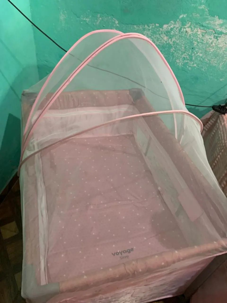 Berço cercado muito pouco usado em estado de novo  - Foto 6