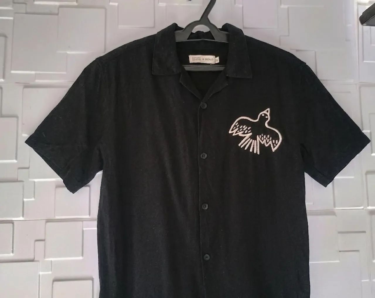 Camisa com pássaro bordado  - Foto 2