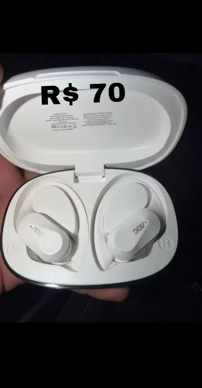 Fone bluetooth AOC Branco R$ 70 - Foto 4