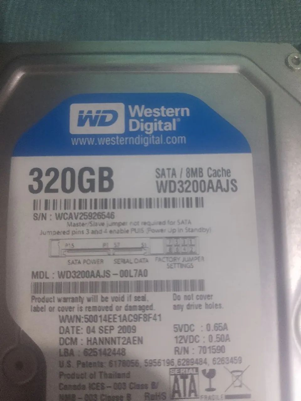 HD sata 320 gb - Foto 2