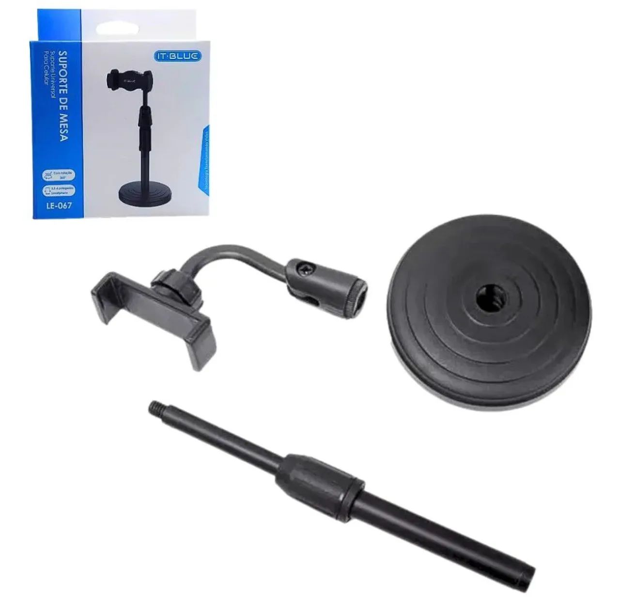 Suporte de mesa com base pesada de metal it blue nova para celular 