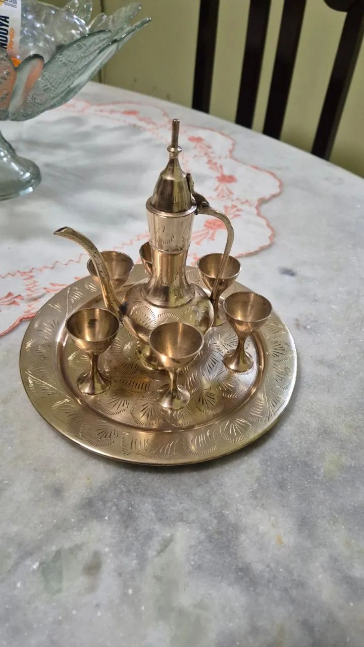 Conjunto de chá bronze