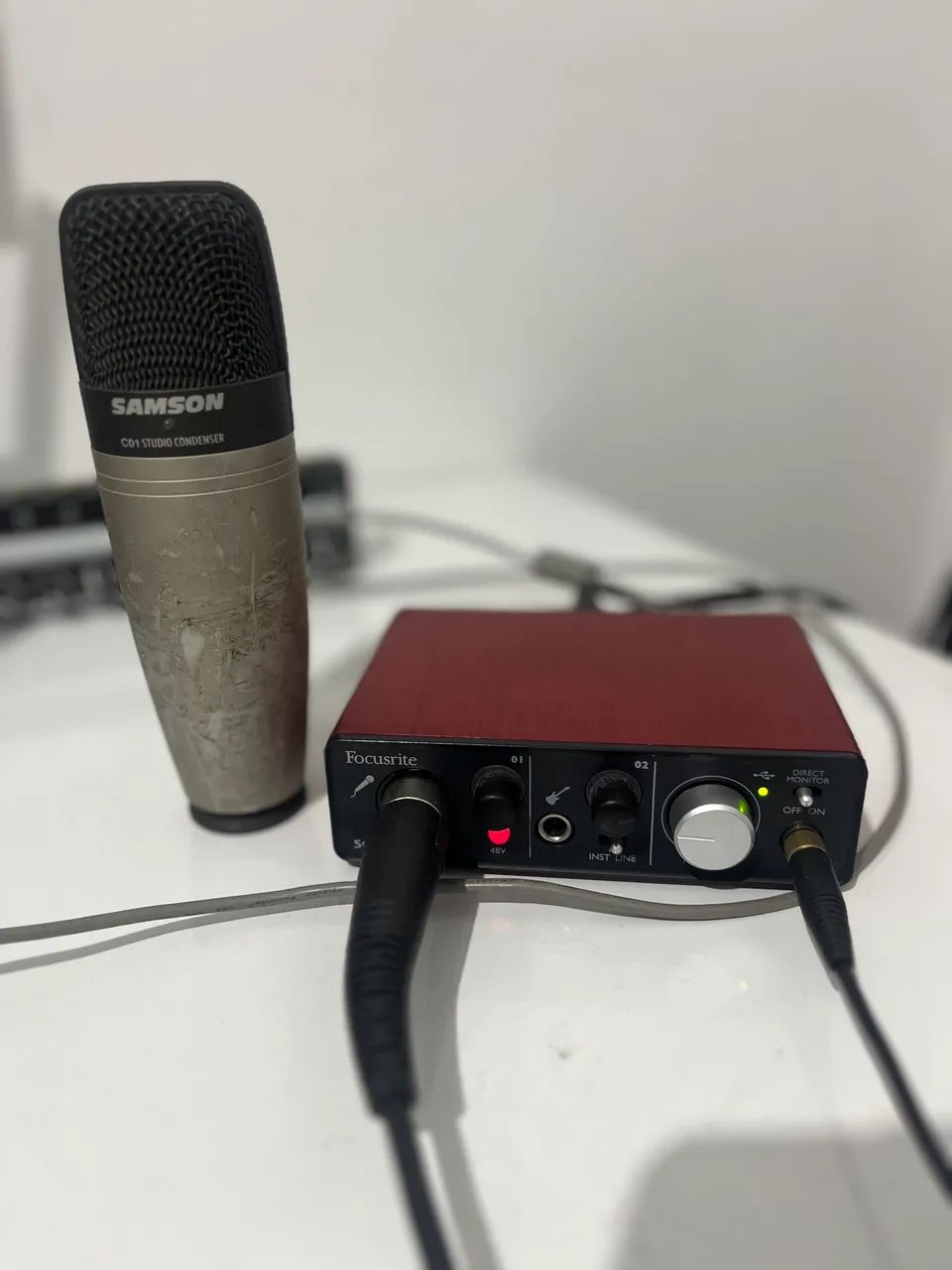 Audio Interface + Condenser Microphone