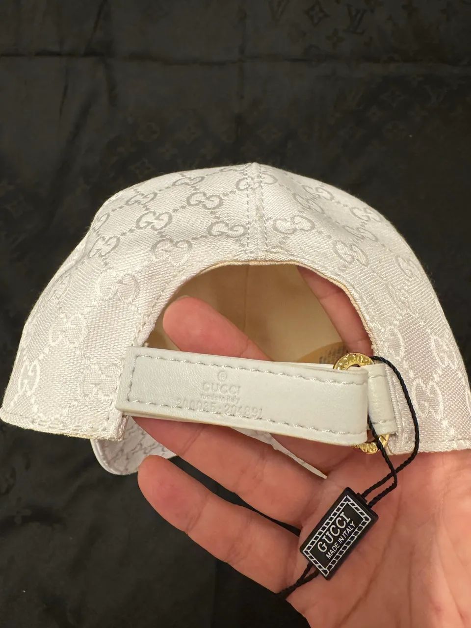 Boné qualidade italiano Gucci branco total white - Foto 5
