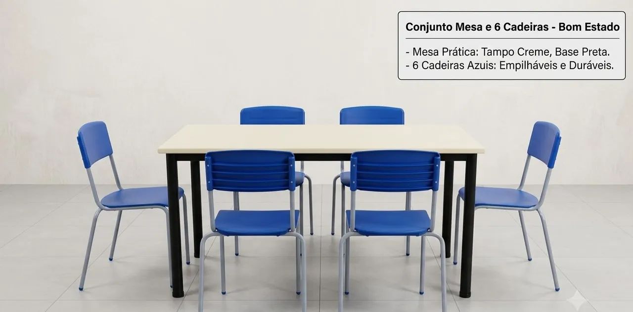Mesa e cadeiras 