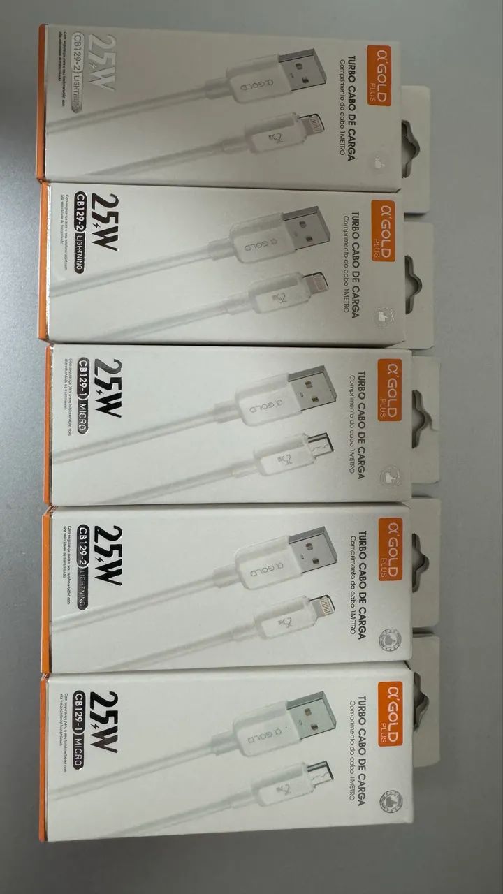 Cabo Gold disponível, USB/ Micro / Lightning - Foto 4