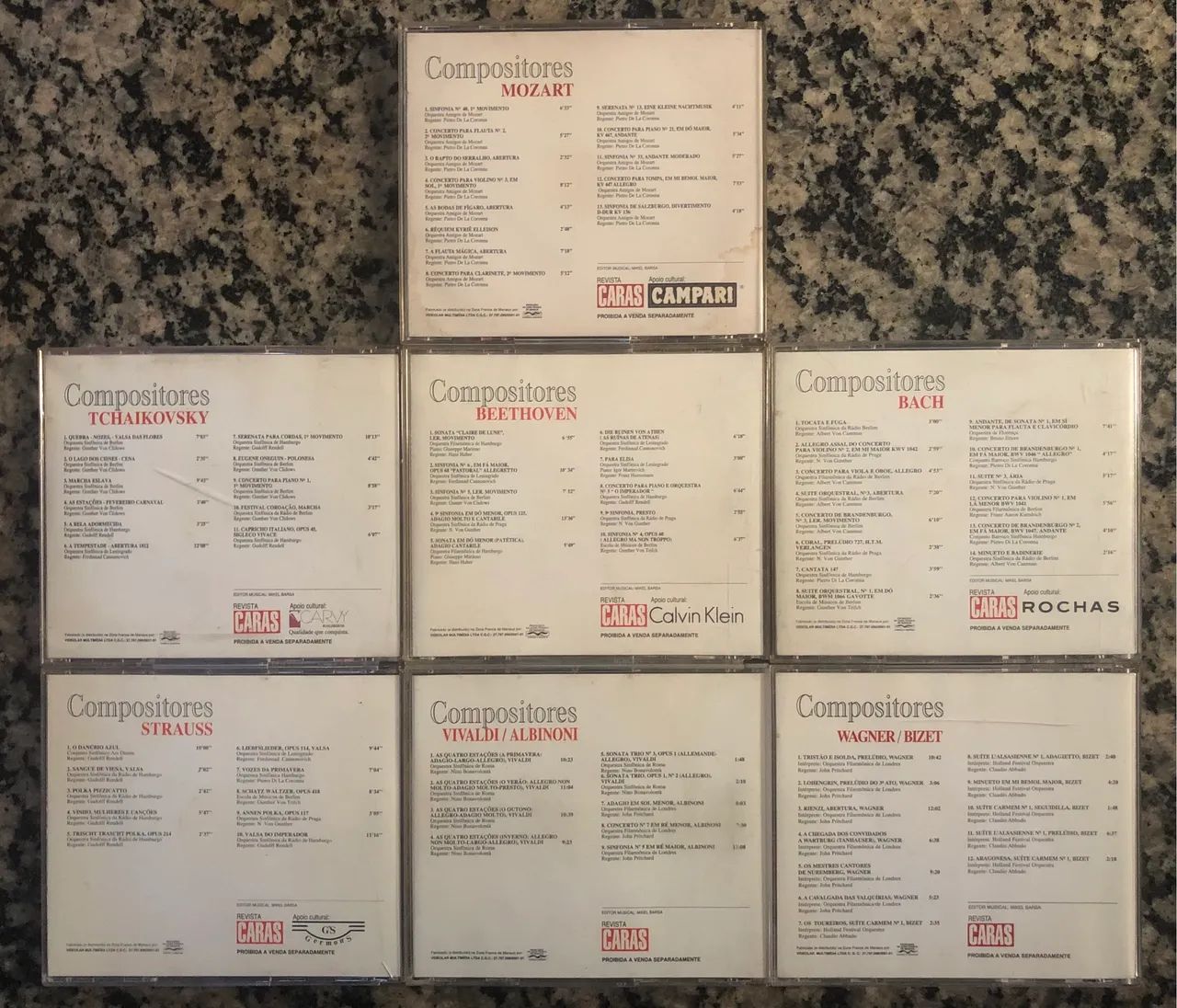 Coleção Caras: Gênios da Música II (7 CDs) (Incompleto) - CDs