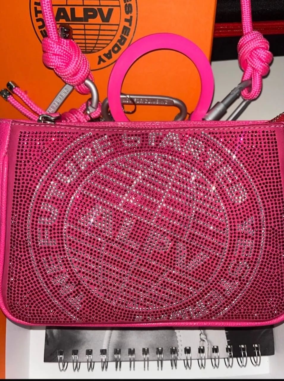Bolsa Alexandre Pavão Crystal Bag Rosa - Foto 2