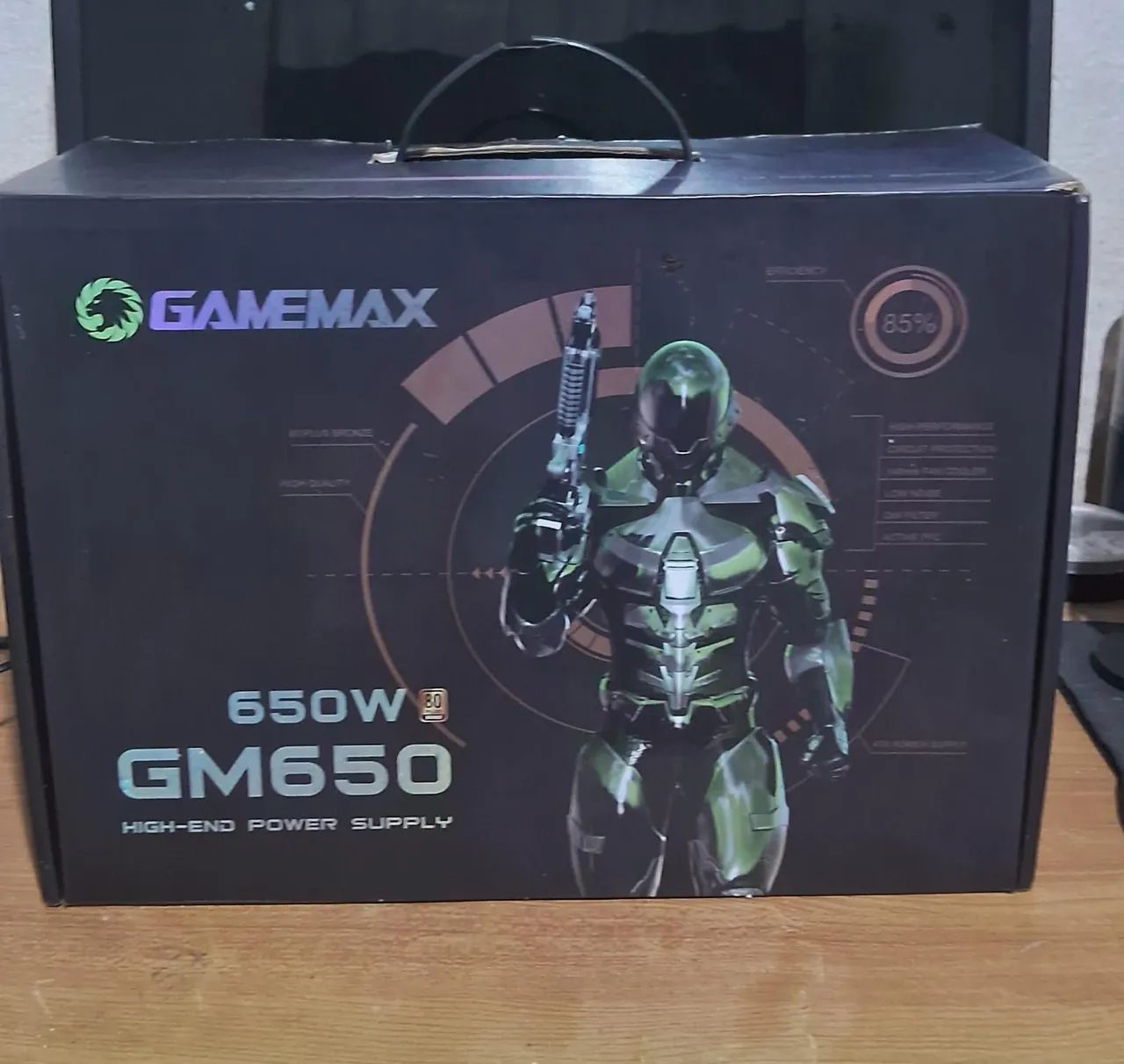 Fonte 650W GM Gamemax 80 Plus Bronze, funcionando perfeitamente. - Foto 5