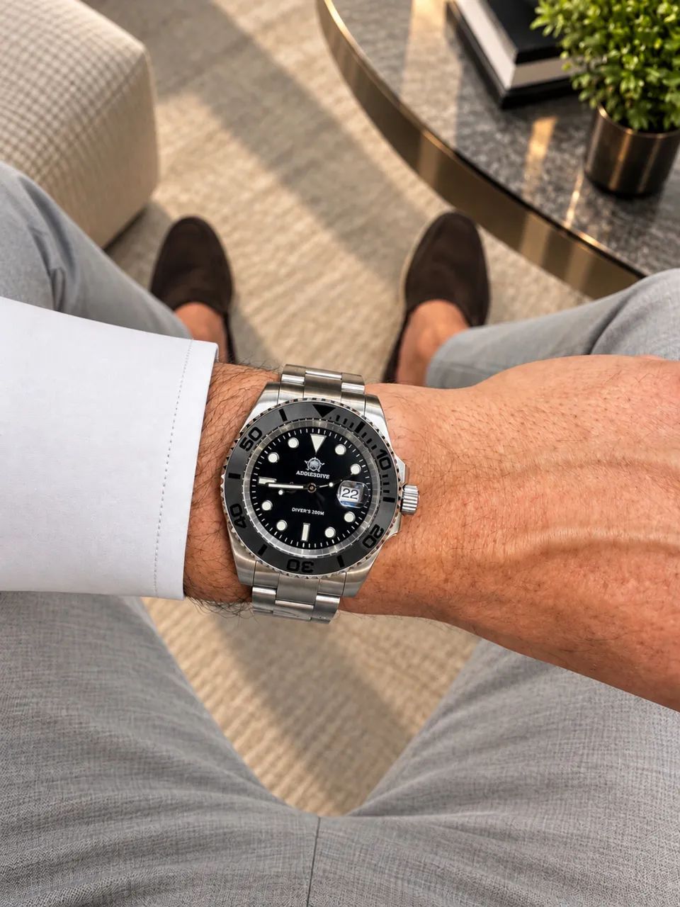 Relógio Addiesdive Yatch Master Black 41mm - Foto 3