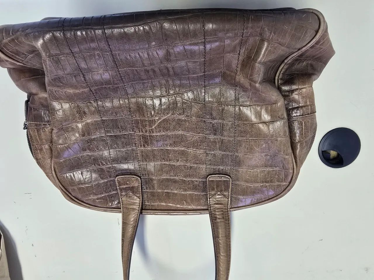Bolsa Armani de Couro Marrom - Foto 4