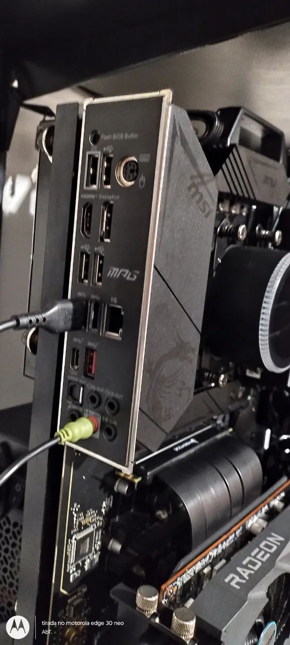 Placa-mãe AMD MSI B550 Gaming Plus nova. - Foto 5