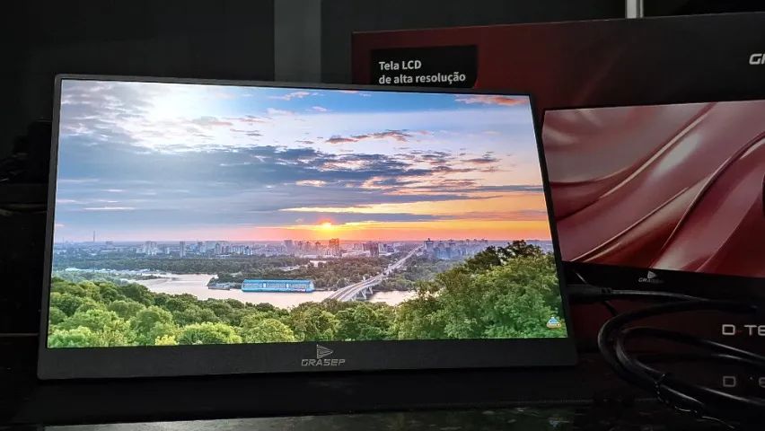 Monitor Portátil 15,6" Full HD IPS, Novo