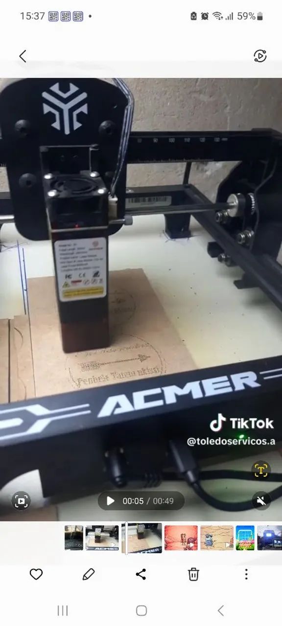 Gravdora a laser acmer