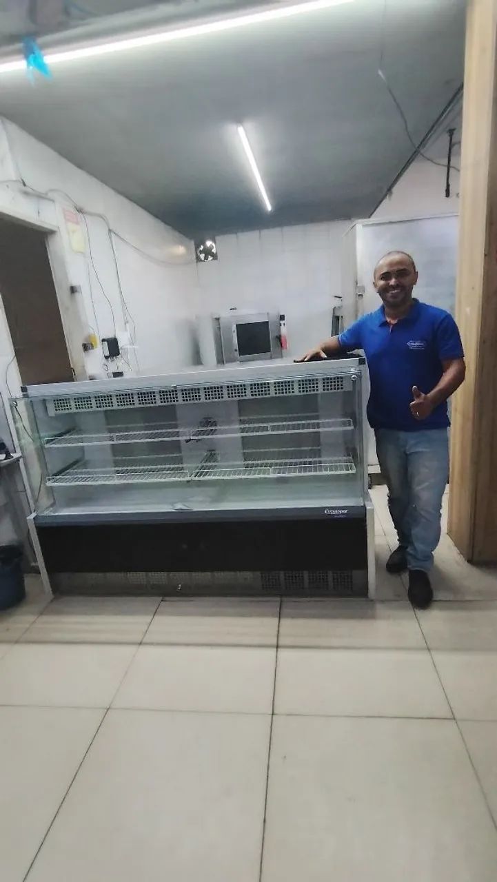 BALCÃO REFRIGERADO DUPLA FUNÇÃO 1.75 METRO LINHA AURORA GELOPAR 
