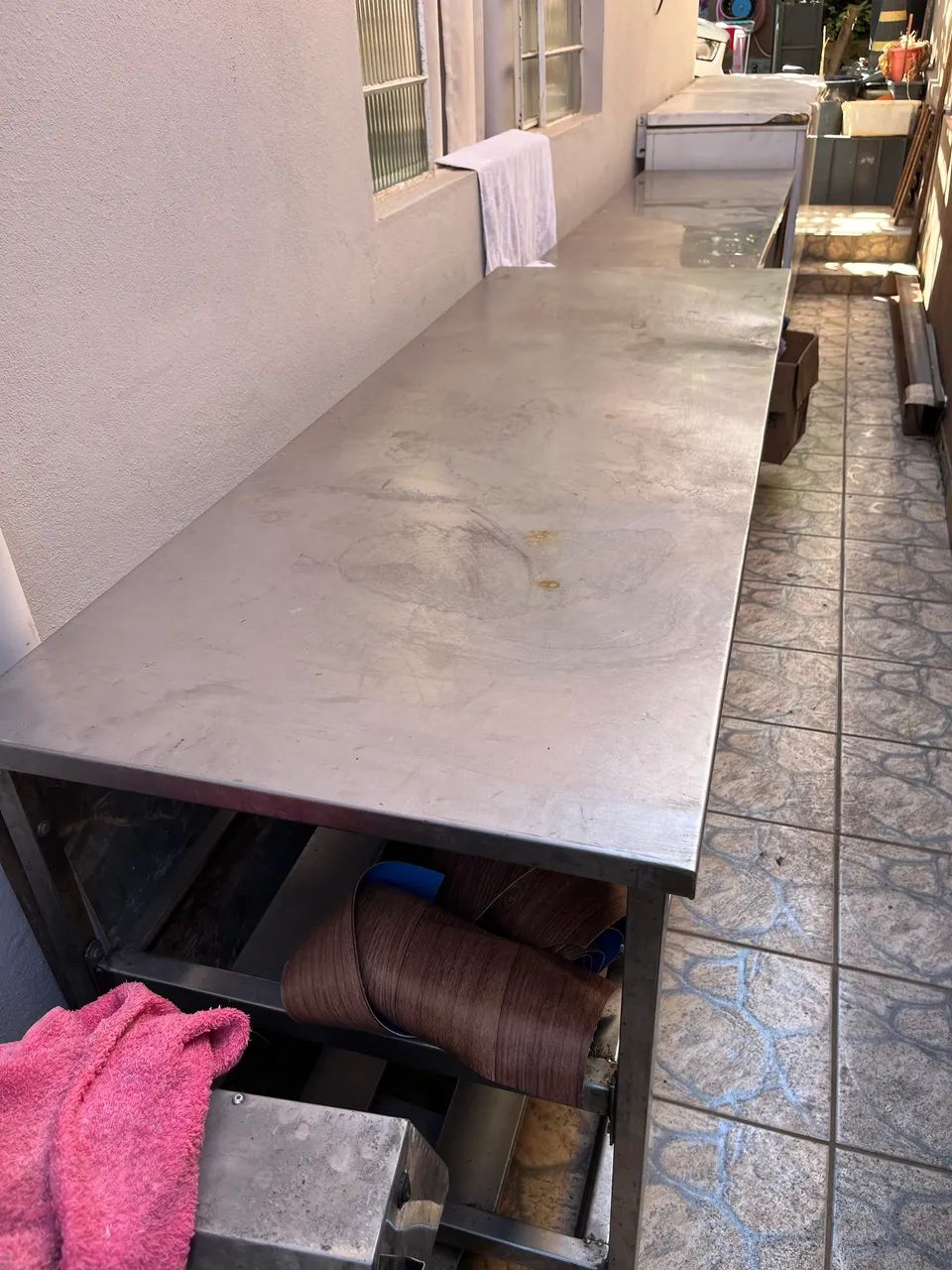 2 bancadas de inox 